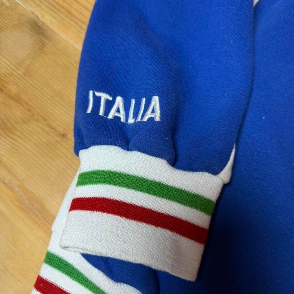 The Mediterranean Soul Italia Track Jacket Mens XXL Blue Full Zip Italy Soccer - Picture 4 of 8